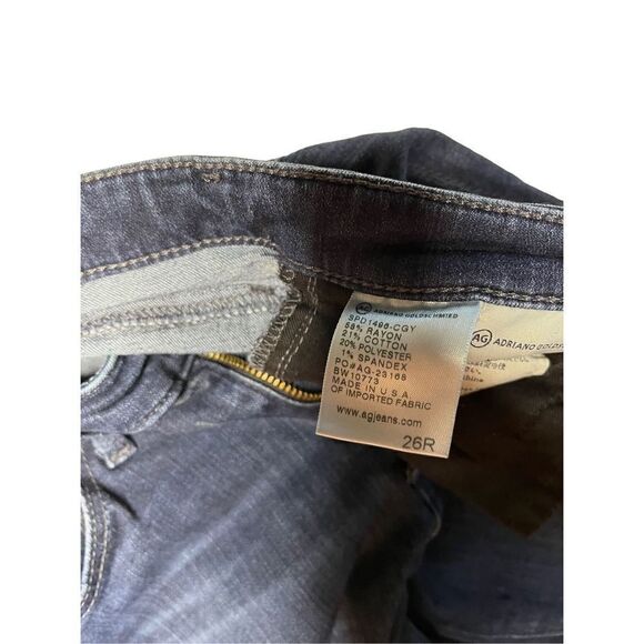 Adriano Goldschmied Women's Skinny Jeans Middi Mid Rise Legging Blue Size 26R - Picture 5 of 6